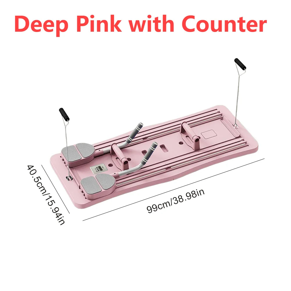 Multifunctional Fitness Board Exercise Machine Non Slip Workout Board Foldable Push Up Board Home Gym Equipment with Counter