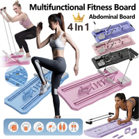 Multifunctional Fitness Board Exercise Machine Non Slip Workout Board Foldable Push Up Board Home Gym Equipment with Counter
