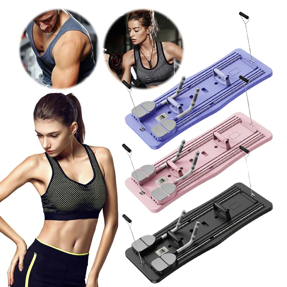 Multifunctional Fitness Board Exercise Machine Non Slip Workout Board Foldable Push Up Board Home Gym Equipment with Counter