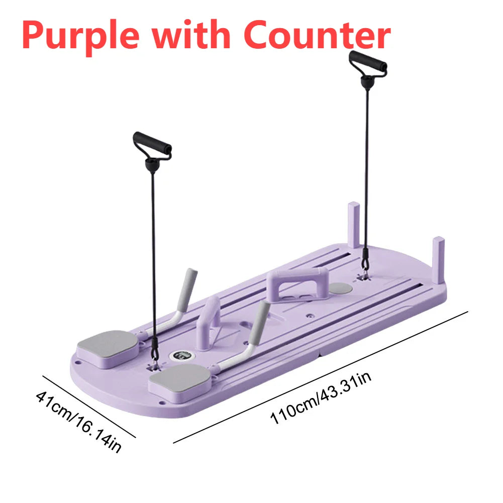 Multifunctional Fitness Board Exercise Machine Non Slip Workout Board Foldable Push Up Board Home Gym Equipment with Counter