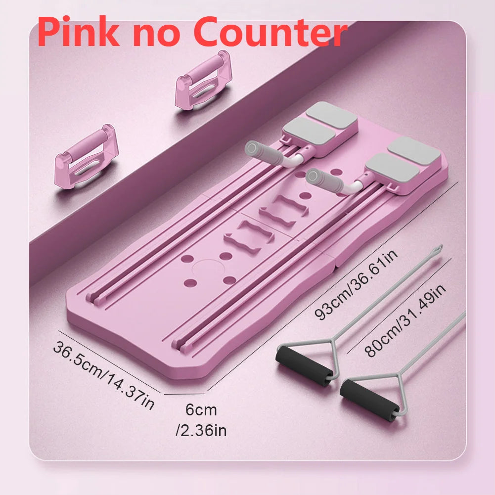 Multifunctional Fitness Board Exercise Machine Non Slip Workout Board Foldable Push Up Board Home Gym Equipment with Counter