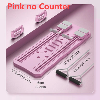 Multifunctional Fitness Board Exercise Machine Non Slip Workout Board Foldable Push Up Board Home Gym Equipment with Counter