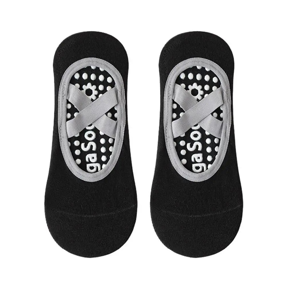 Yoga Socks Non-Slip Silicone Breathable Solid Color Women's Boat Socks Summer Fitness Bandage Dance Ballet Pilates Sports Socks