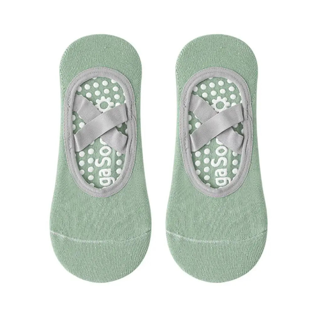 Yoga Socks Non-Slip Silicone Breathable Solid Color Women's Boat Socks Summer Fitness Bandage Dance Ballet Pilates Sports Socks