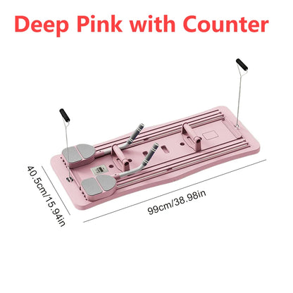 Multifunctional Fitness Board Exercise Machine Non Slip Workout Board Foldable Push Up Board Home Gym Equipment with Counter