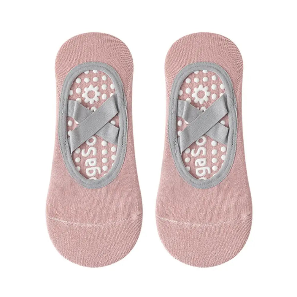 Yoga Socks Non-Slip Silicone Breathable Solid Color Women's Boat Socks Summer Fitness Bandage Dance Ballet Pilates Sports Socks