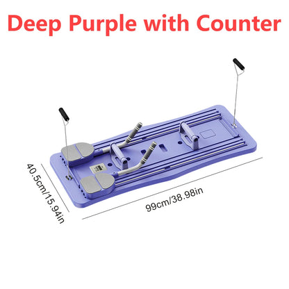 Multifunctional Fitness Board Exercise Machine Non Slip Workout Board Foldable Push Up Board Home Gym Equipment with Counter