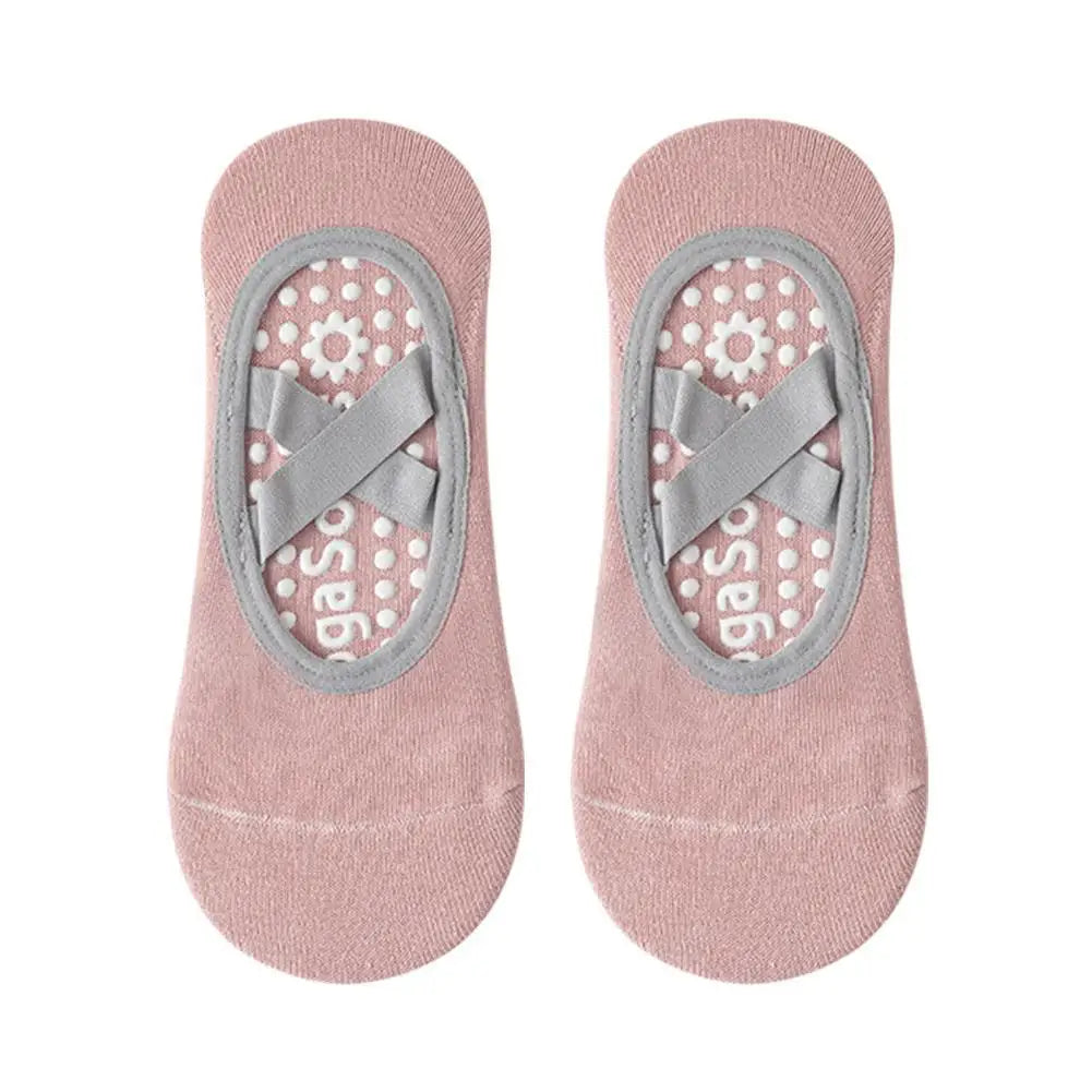 Yoga Socks Non-Slip Silicone Breathable Solid Color Women's Boat Socks Summer Fitness Bandage Dance Ballet Pilates Sports Socks