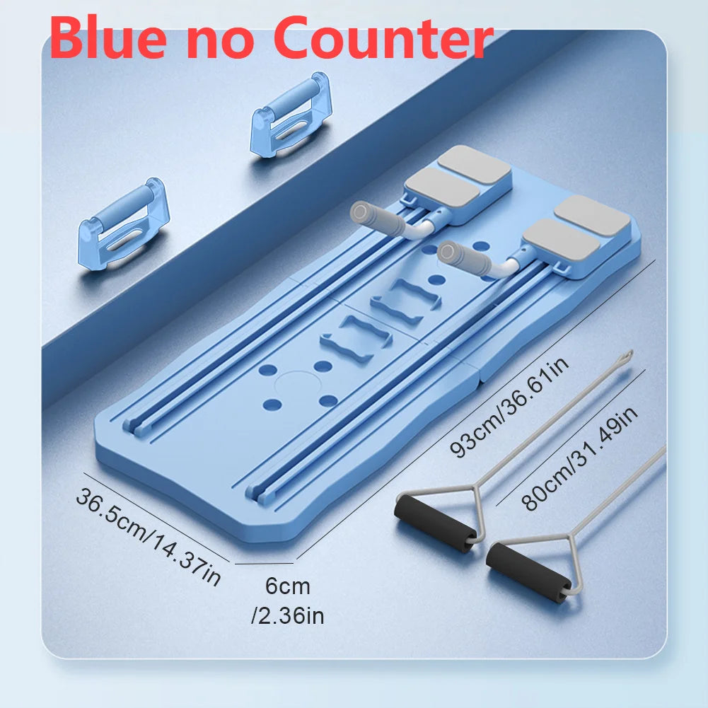 Multifunctional Fitness Board Exercise Machine Non Slip Workout Board Foldable Push Up Board Home Gym Equipment with Counter