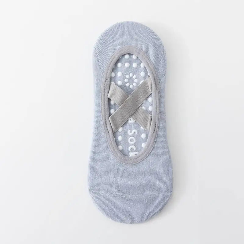 Yoga Socks Non-Slip Silicone Breathable Solid Color Women's Boat Socks Summer Fitness Bandage Dance Ballet Pilates Sports Socks